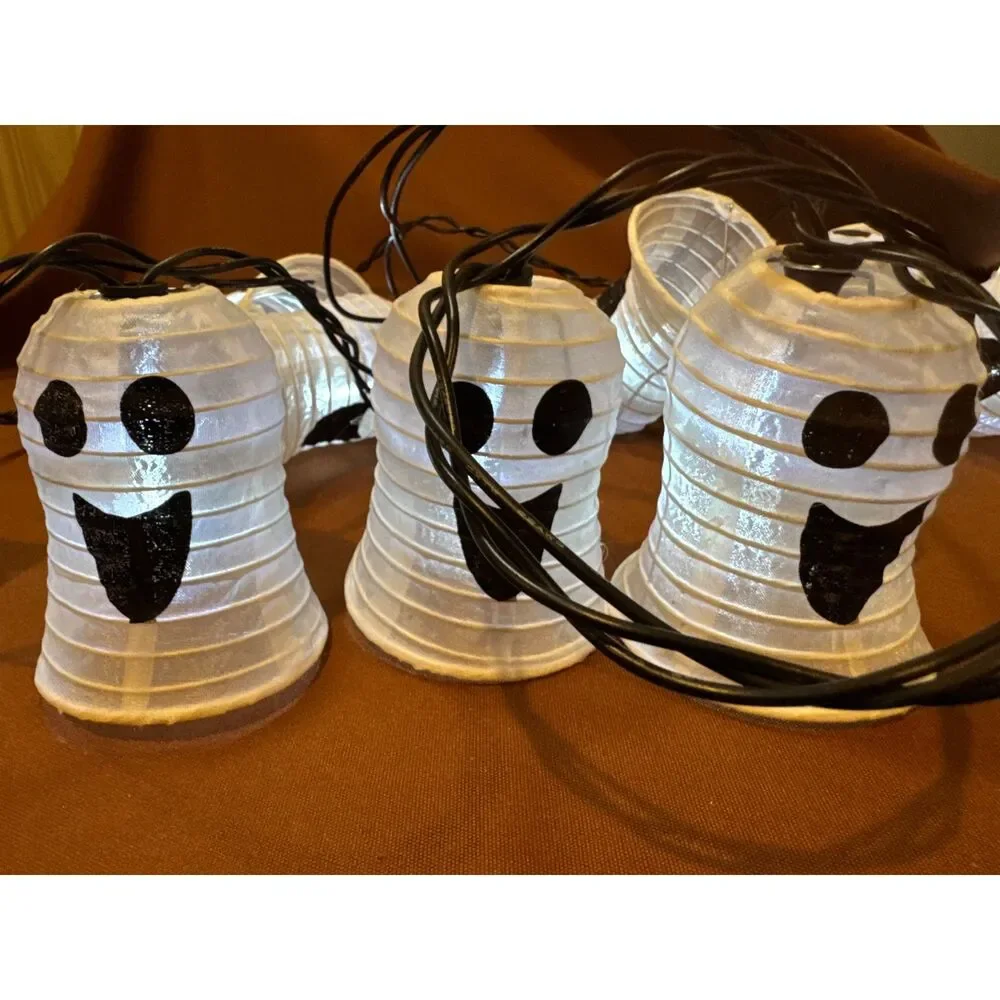Halloween Ghost String Holiday Lights Set of 10